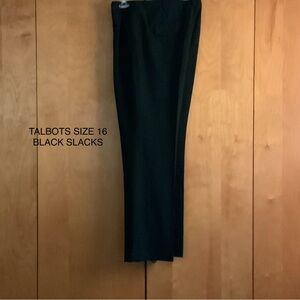 Talbots Ladies Black Dress Pants